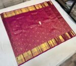 Royal Magenta Silk Saree with Rich Gold Zari Weaving