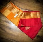 Royal Red Silk Saree with Grand Gold Zari Jacquard Border