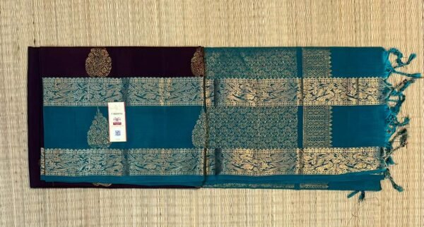 Royal Dual-Tone Gold Zari Silk Saree