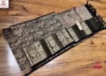 Royal Black Kanjivaram Silk Saree with Antique Gold Zari Weaving