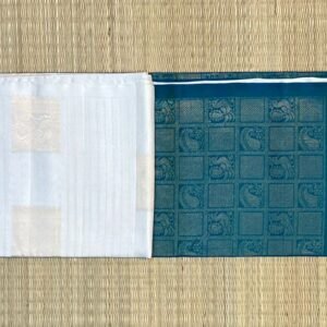 Elegant White Silk Saree with Teal Blue Pallu and Subtle Gold Zari Work