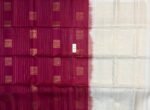 Classic Maroon Silk Saree with Traditional Gold Zari Motifs and Ivory Pallu