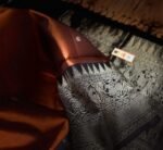 Royal Amber Silk Saree with Coffee Brown Turning Border & Grand Gold Zari Pallu