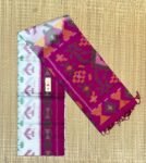 Divine Art-Inspired Silk Saree with Floral Krishna Motif & Ikat Border