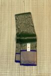 Elegant Green & Royal Blue Pure Silk Gold Zari Saree