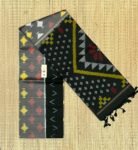 Gemini said Classic Charcoal & Slate Grey Handloom Ikat Saree