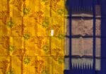The Golden Sunburst & Royal Navy Pochampally Ikat Saree