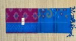 Enchanting Magenta & Royal Blue Handloom Ikat Saree