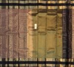 Antique Gold & Coffee Brown Zari Woven Silk Saree