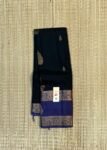 Elegant Navy Blue & Royal Purple Silk Saree with Rich Gold Zari Work