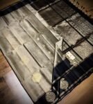 Classic Beige Silk Saree with Black Contrast Border & Rich Gold Zari Weaving