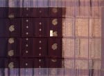 Deep Maroon & Lavender Gold Zari Silk Saree