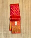Exquisite Dual-Tone Orange and Pink Soft Silk Saree with Rich Gold Zari Border & Elaborate Pallu