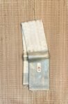 Elegant Ivory Silver Zari Kanchipuram Silk Saree with Lustrous Silver Border