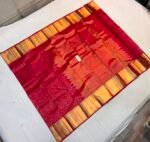 Stunning Rani Pink Soft Silk Saree with All-Over Gold Zari Jaal and Traditional Temple Border