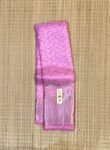 Charming Baby Pink Kanjivaram Silk Saree with All-Over Heavy Silver Zari Brocade