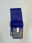 Royal Blue Pure Silk Silver Zari Kanchipuram Saree