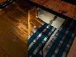Mustard Gold Kanchipuram Silk Saree with Teal Blue Zari Border