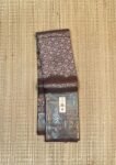 Classic Coffee Brown Kanchipuram Pure Silk Saree with Silver Zari Floral Weave