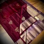 Royal Wine Purple Kanchipuram Silk Saree with Gold Zari Border