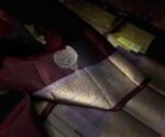 Royal Wine Purple Kanchipuram Silk Saree with Gold Zari Border